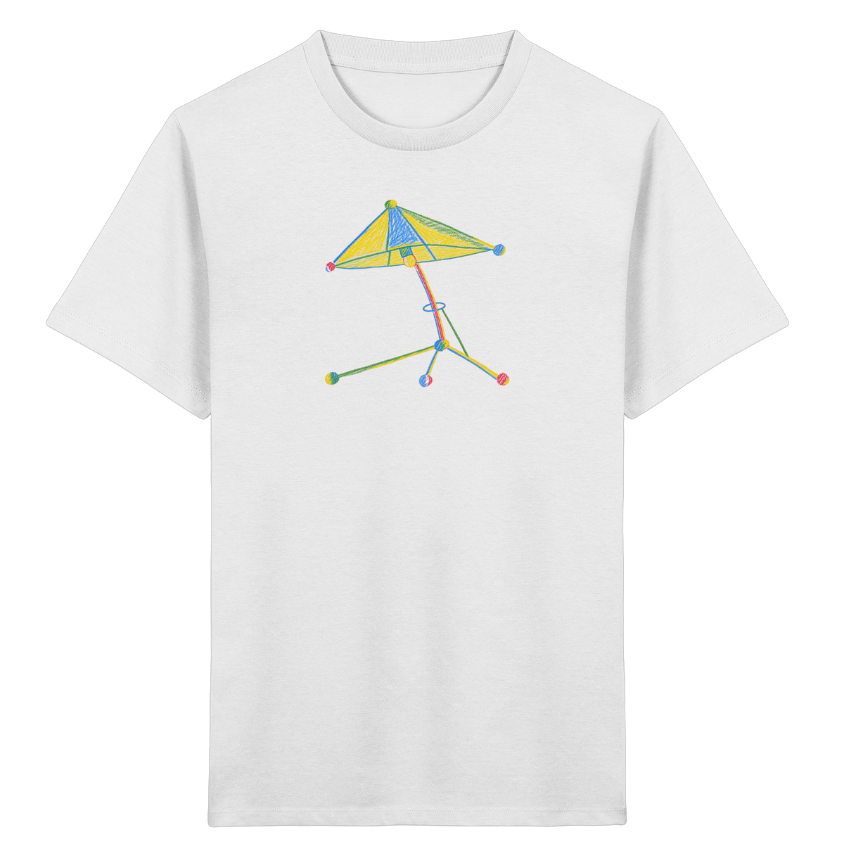 Bunte Farbpunkt Lampe - Kinder Bio T-Shirt