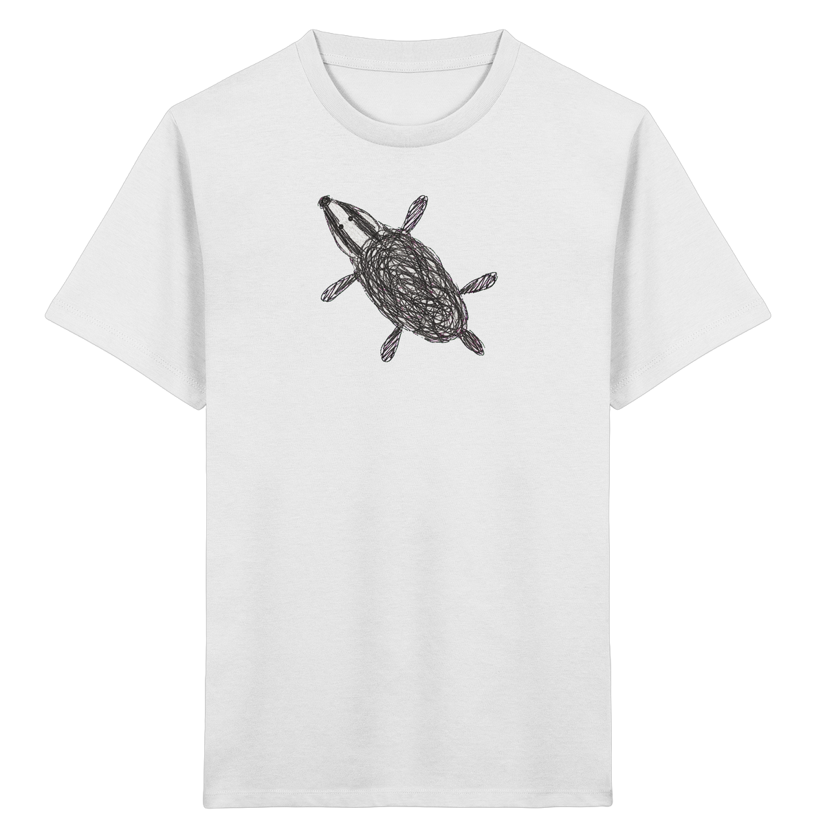 Dachs von oben - Kinder Bio T-Shirt