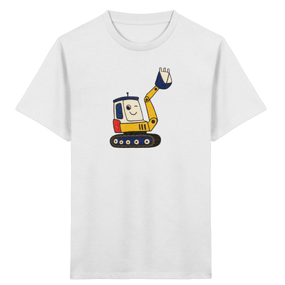 Fröhliches Bagger T-Shirt für Kinder - Kinder Bio T-Shirt