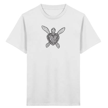 Wasserschildkröte von oben - Kinder Bio T-Shirt