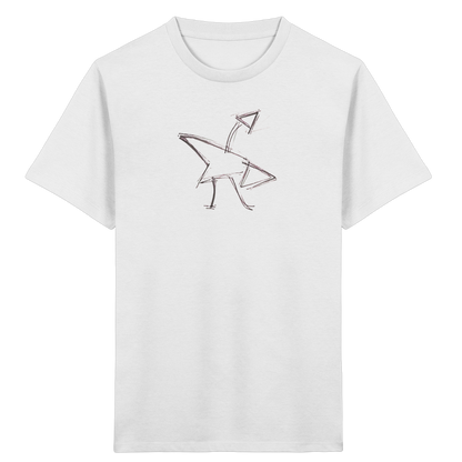 Graphitgrauer Strichvogel Kinder T-Shirt - Kinder Bio T-Shirt