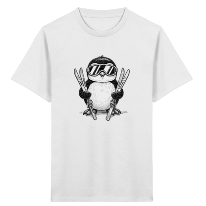 Pinguin auf Skiern: Vintage Kinder T-Shirt - Kinder Bio T-Shirt
