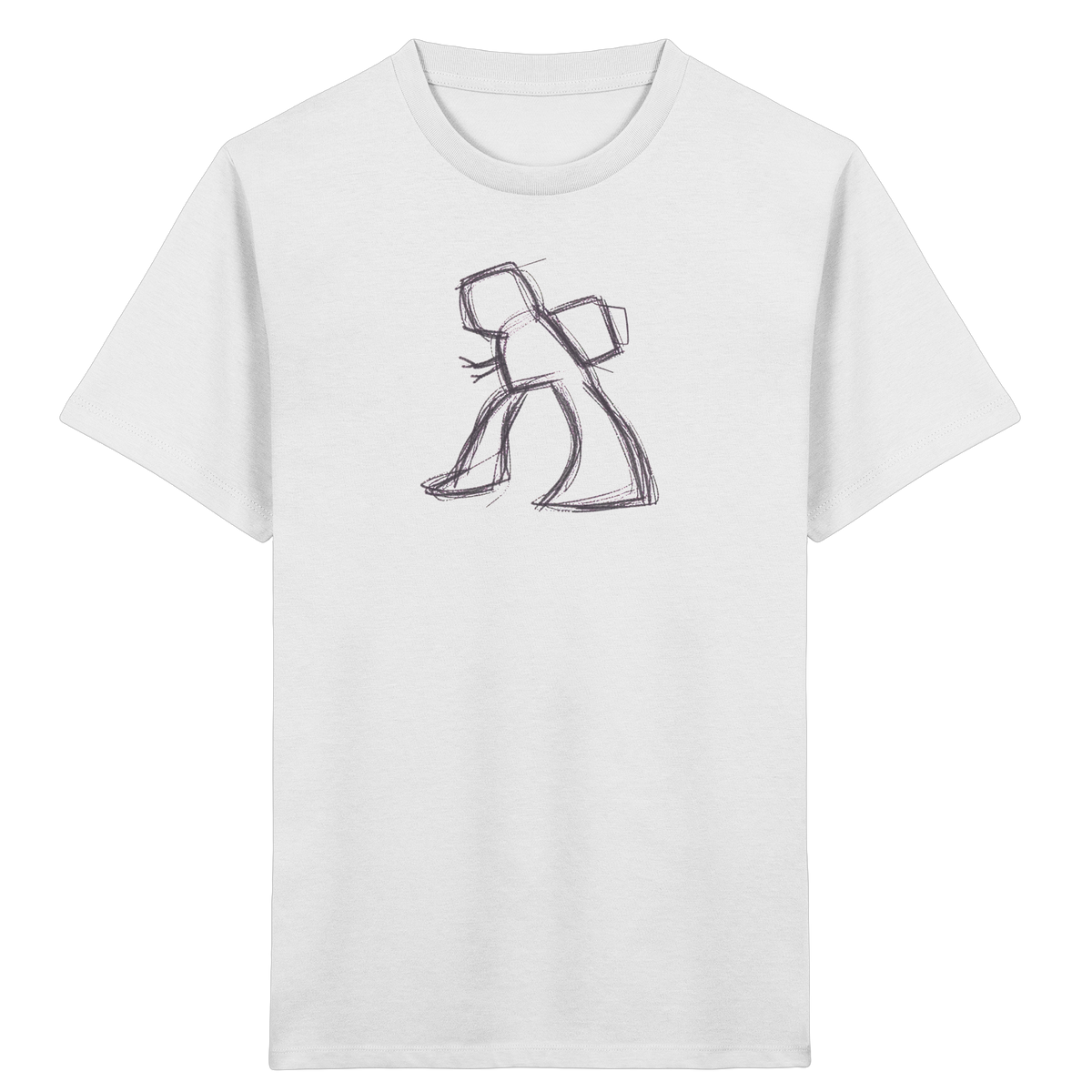 Wackel-T-Rex mit Ranzen - Kinder Bio T-Shirt
