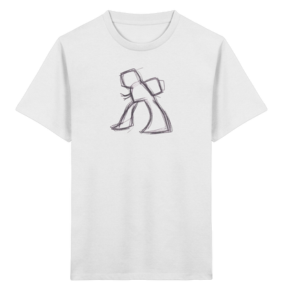 Wackel-T-Rex mit Ranzen - Kinder Bio T-Shirt