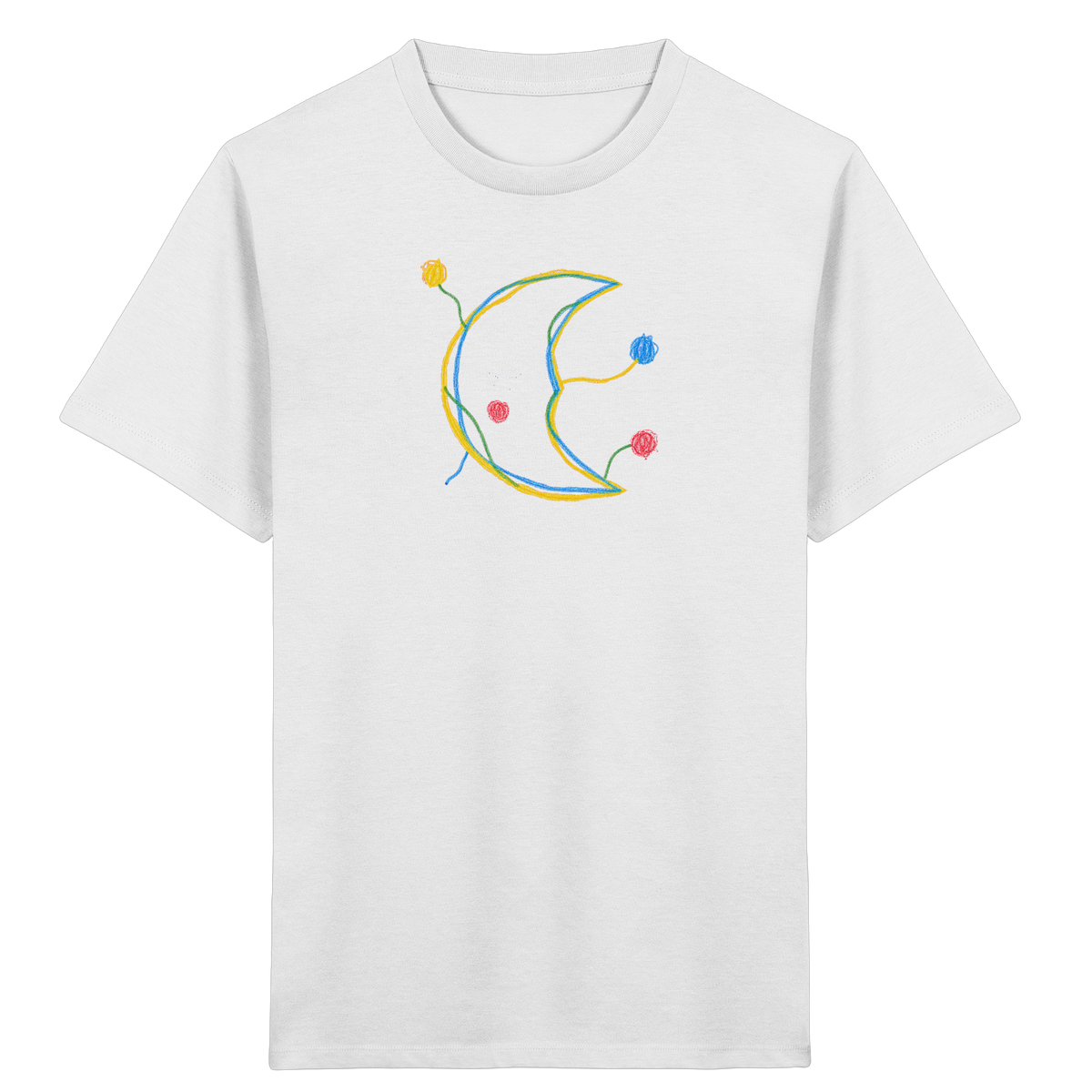Farbpunkt Mond für Kinder - Kinder Bio T-Shirt