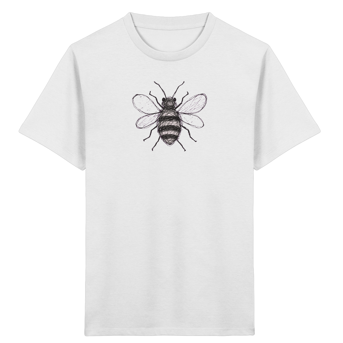 Biene von oben Kinderzeichnung - Kinder Bio T-Shirt