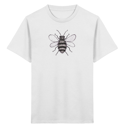 Biene von oben Kinderzeichnung - Kinder Bio T-Shirt
