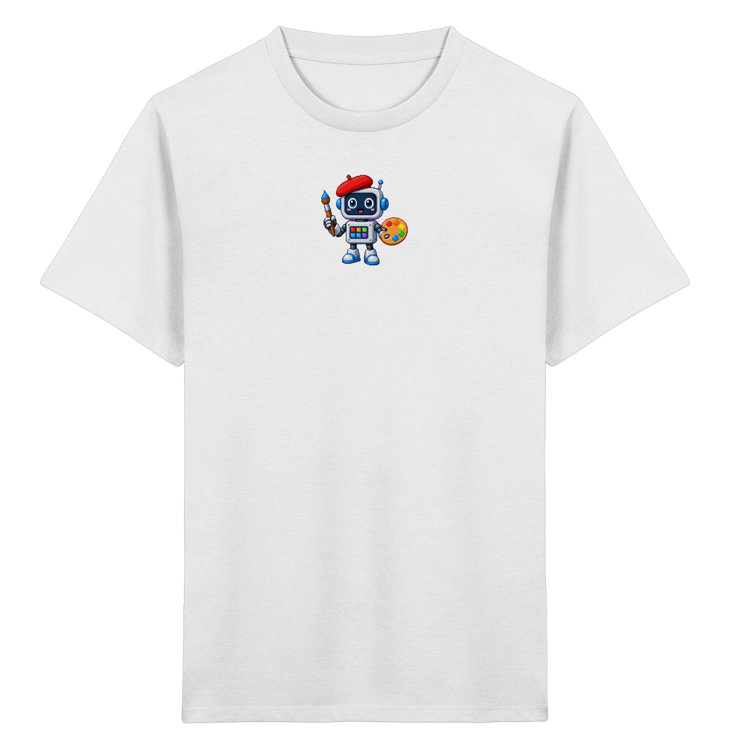 Pixel Roboter Künstler T-Shirt für Kinder - Kinder T-Shirt