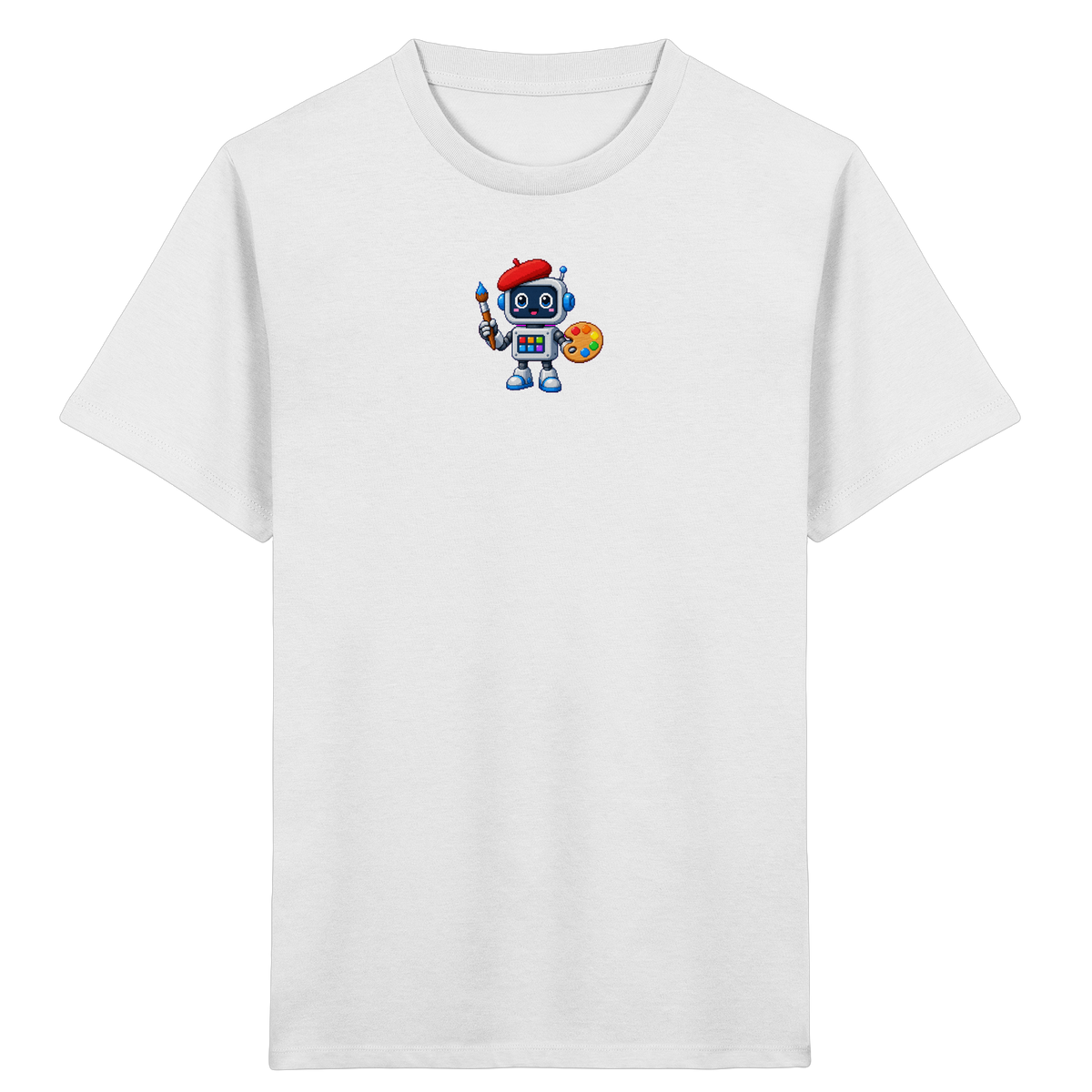 Pixel Roboter Künstler T-Shirt für Kinder - Kinder T-Shirt