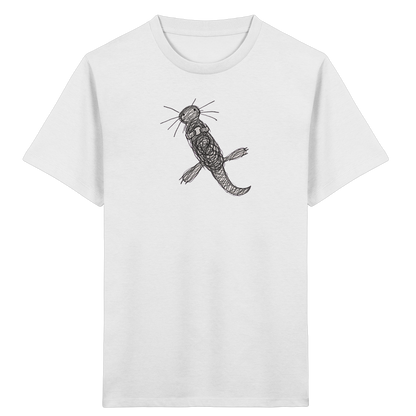 Otter von oben gezeichnet - Kinder Bio T-Shirt