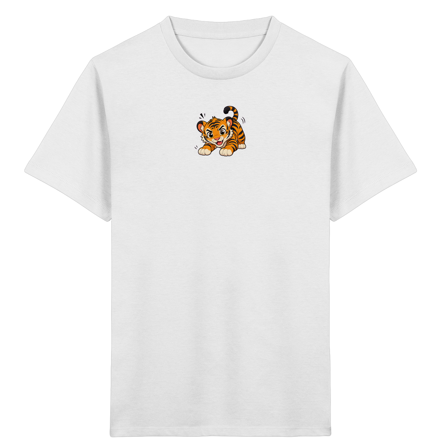 Verspielter Tiger: Fröhliches Kinder T-Shirt - Kinder Bio T-Shirt