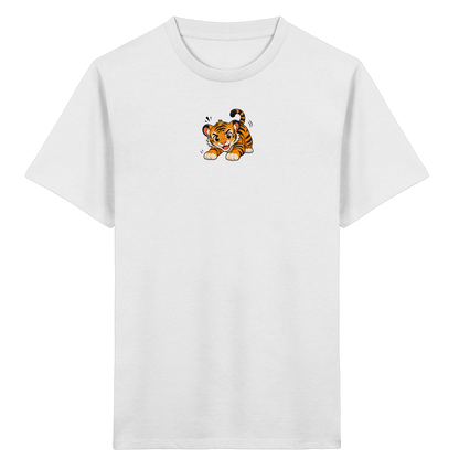 Verspielter Tiger: Fröhliches Kinder T-Shirt - Kinder Bio T-Shirt