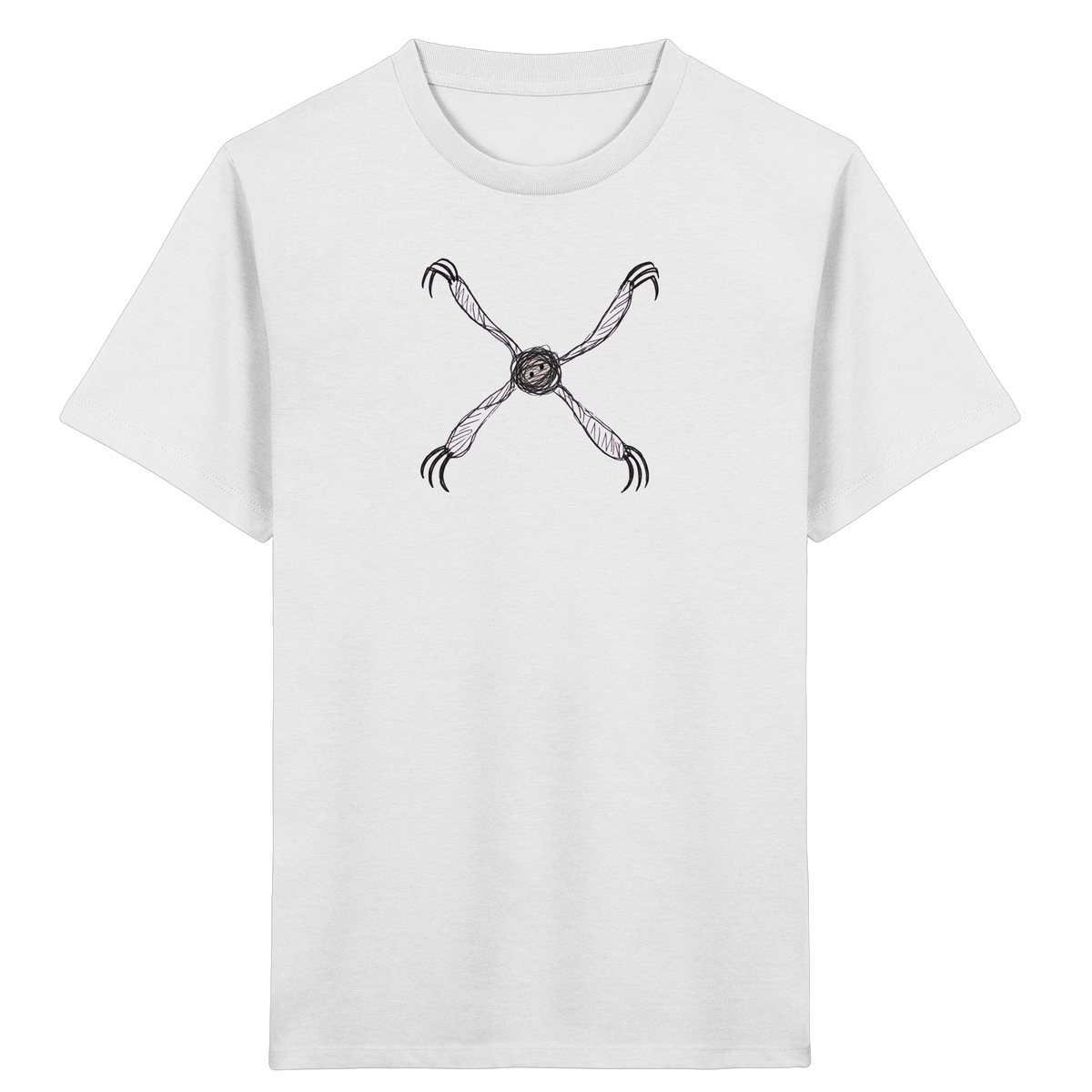 Faultier von oben gezeichnet - Kinder Bio T-Shirt
