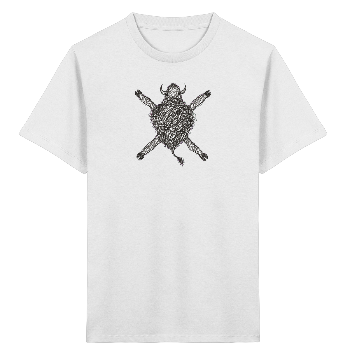 Bison von oben - Kinder Bio T-Shirt