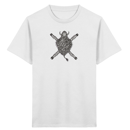 Bison von oben - Kinder Bio T-Shirt