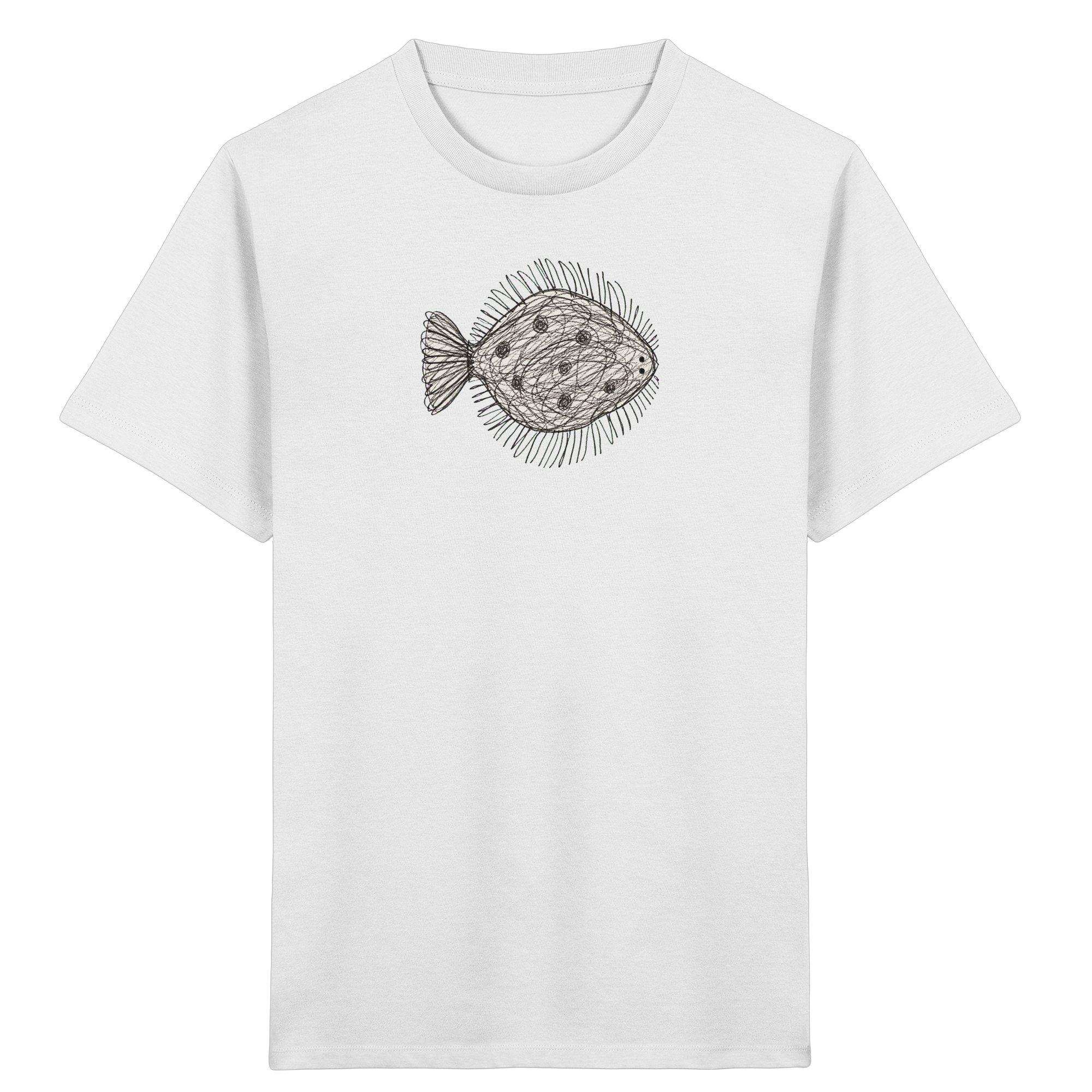 Flunder von oben – Kinder T-Shirt