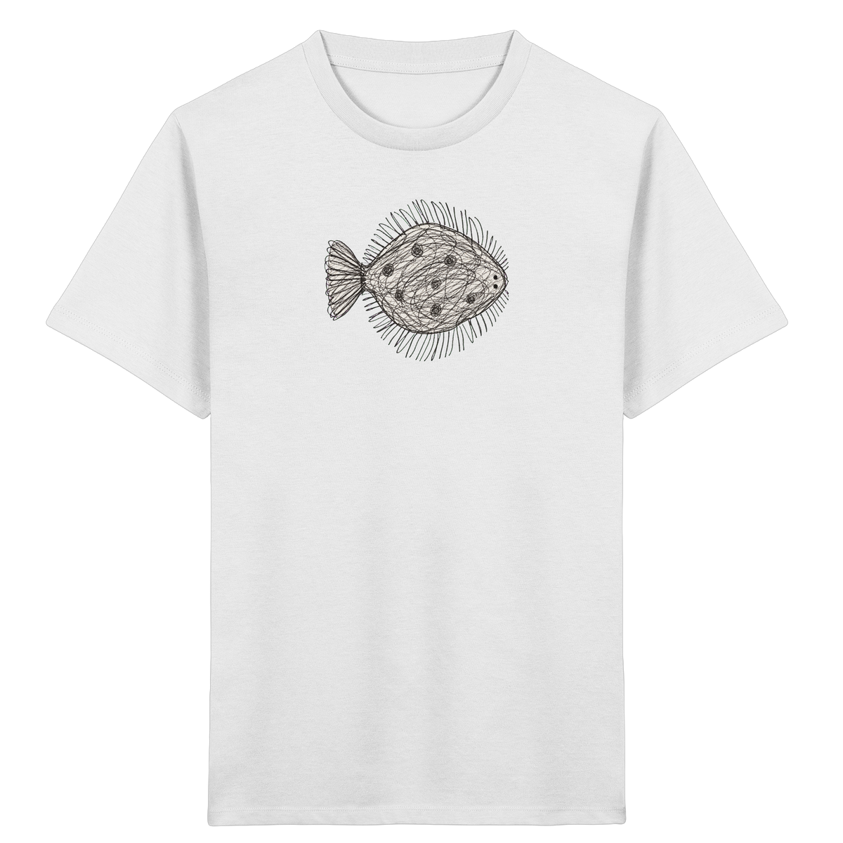 Flunder von oben - Kinder Bio T-Shirt