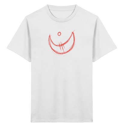 Korallroter Krakelmond für Kinder - Kinder Bio T-Shirt