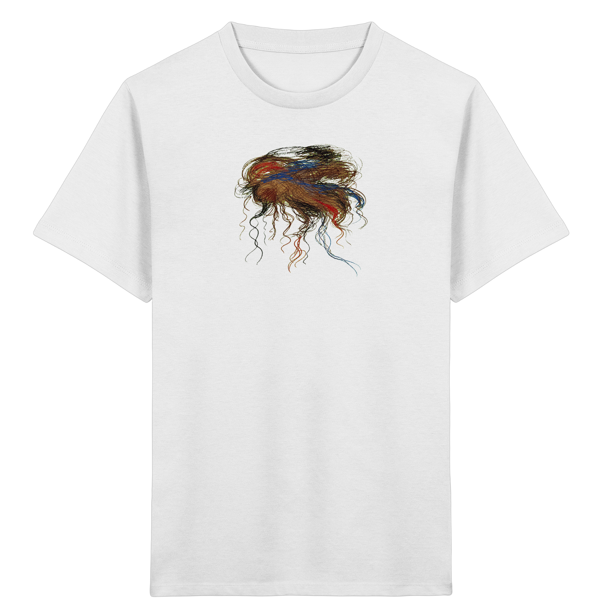Kinder Bio T-Shirt mit abstraktem Quallen-Motiv
