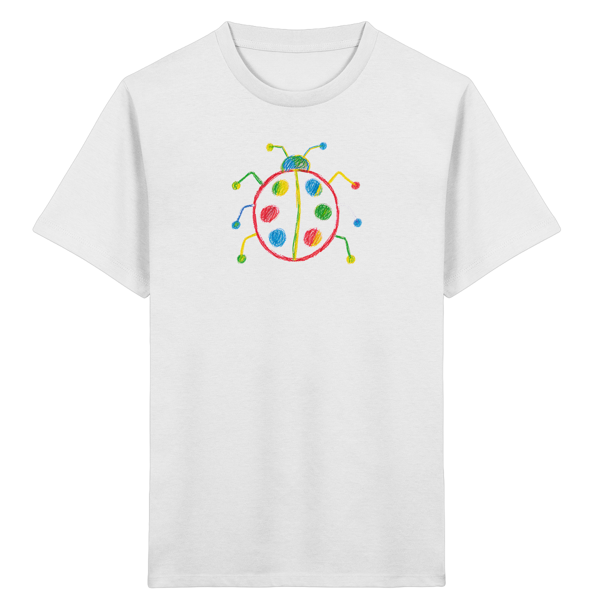 Farbpunkt Marienkäfer Kinder Shirt - Kinder Bio T-Shirt
