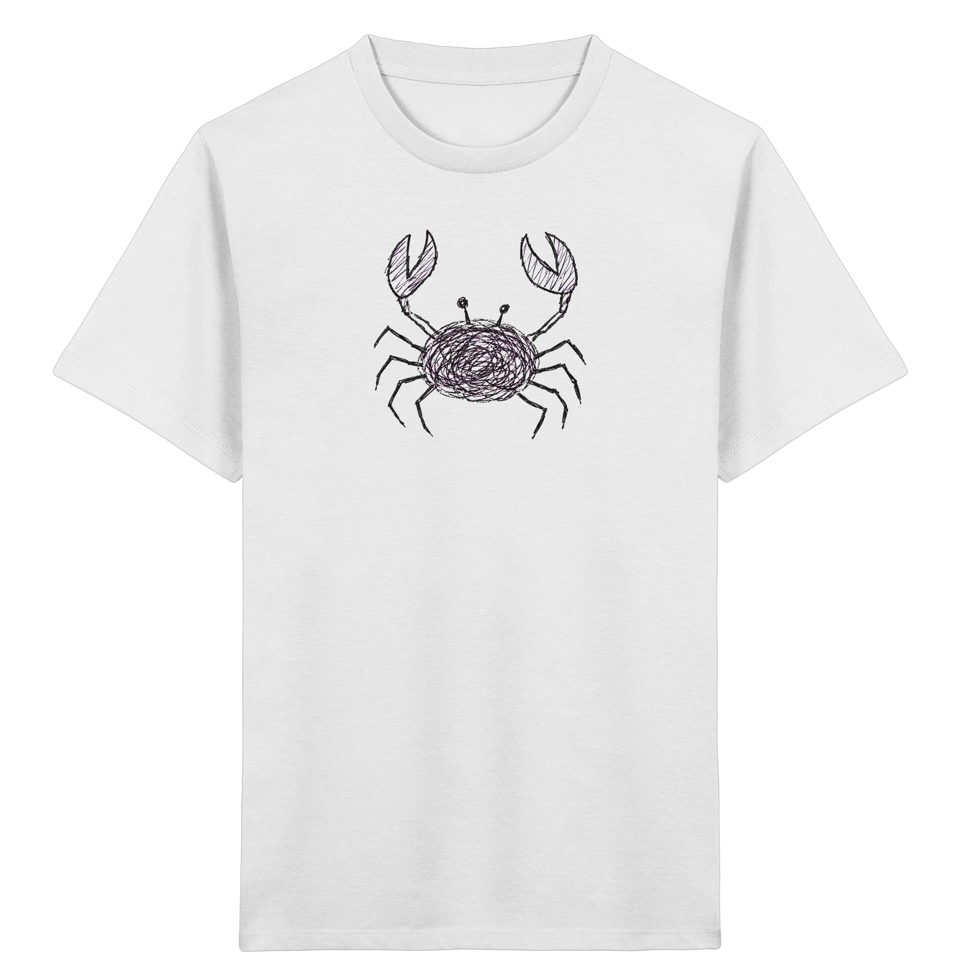 Kinder T-Shirt – Krabbe von oben gezeichnet