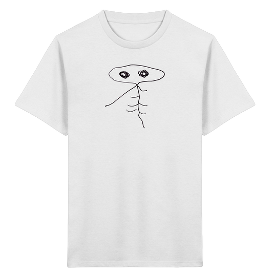 Schirmkopf-Wackler mit krummen Linien - Kinder Bio T-Shirt