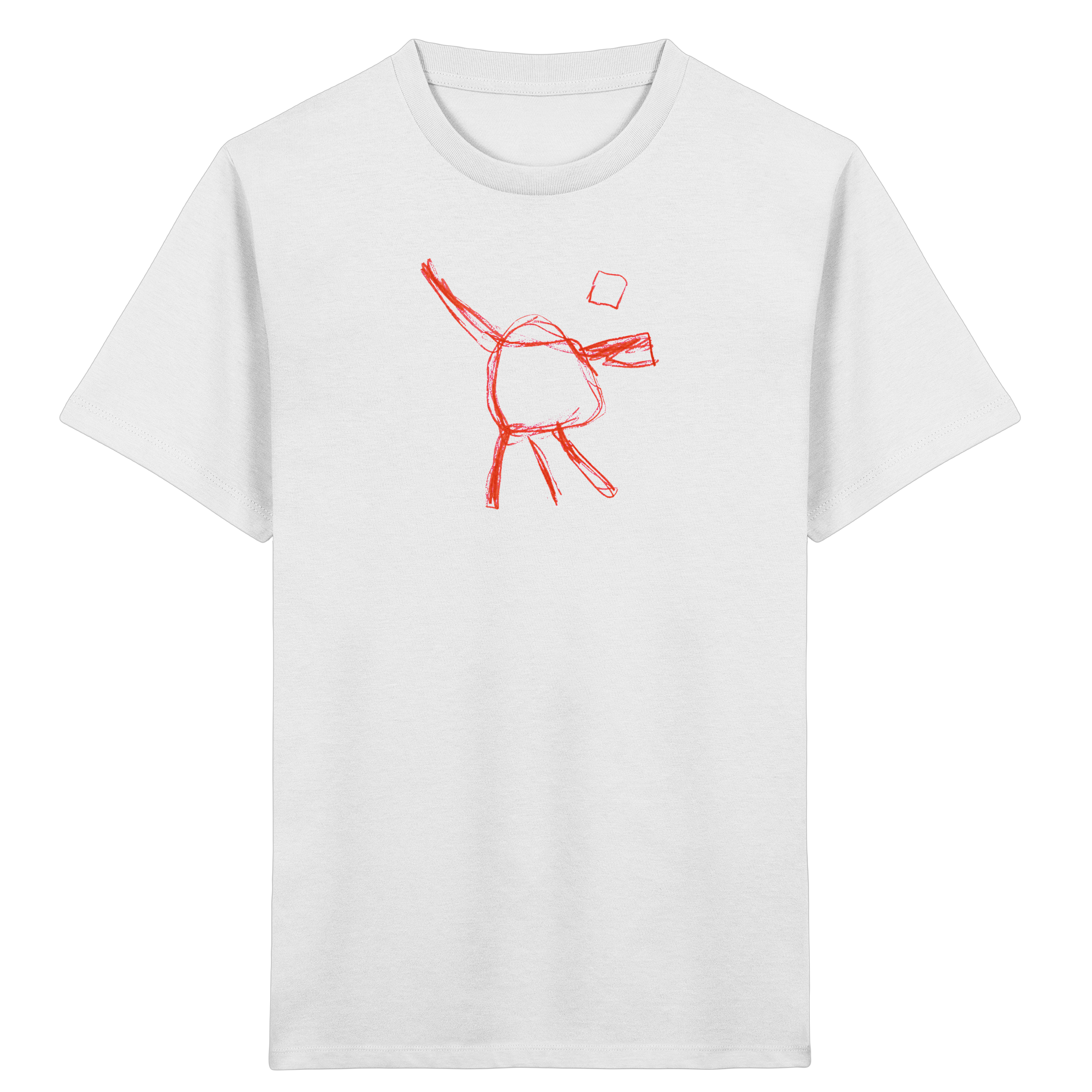 Orange Wackelfigur – Kinder Bio-T-Shirt