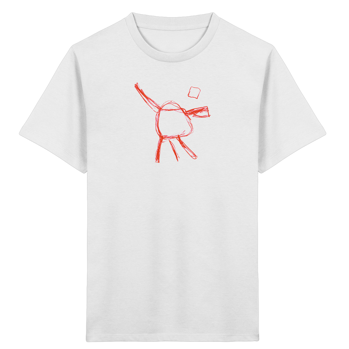 Orange Wackelfigur für Kinder - Kinder Bio T-Shirt