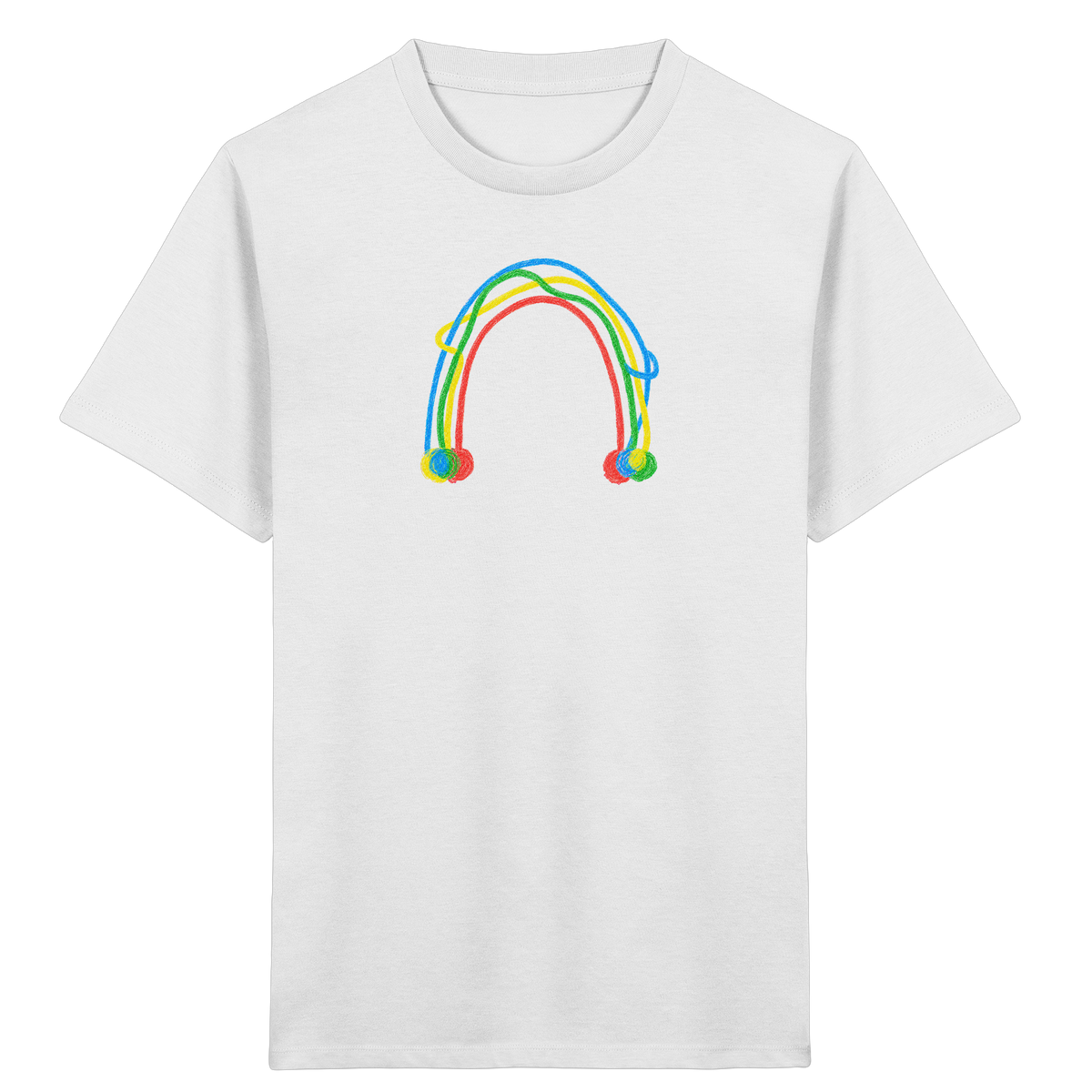 Farbpunkt Regenbogen Kinder Shirt - Kinder Bio T-Shirt