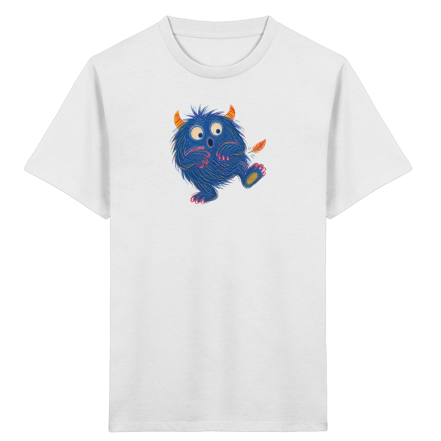 Kitzelzottel lacht im Federkitzel - Kinder Bio T-Shirt