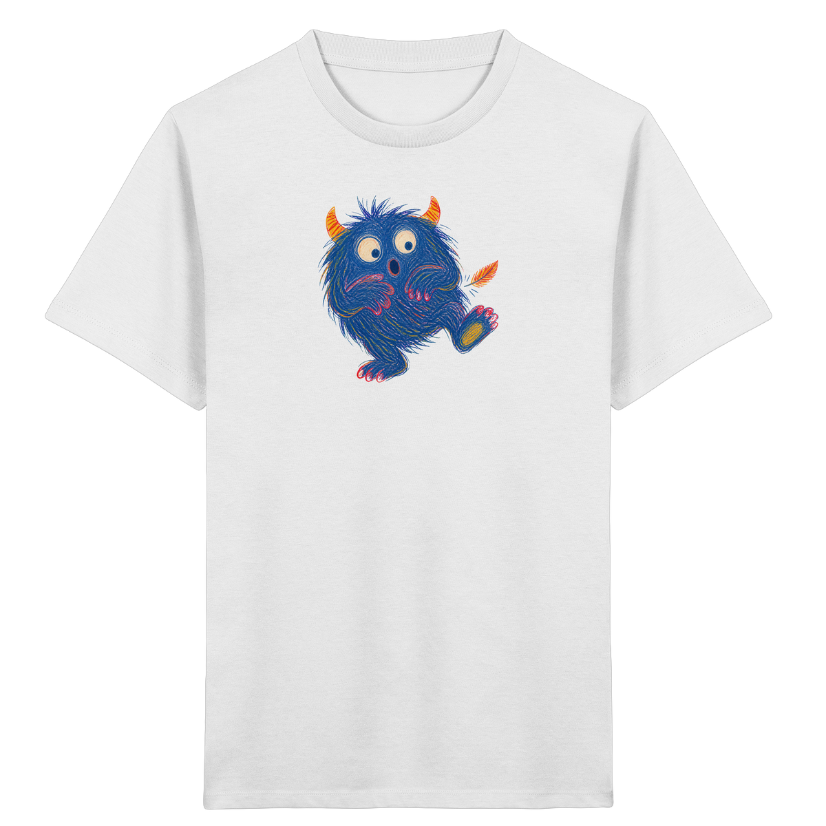 Kitzelzottel lacht im Federkitzel - Kinder Bio T-Shirt