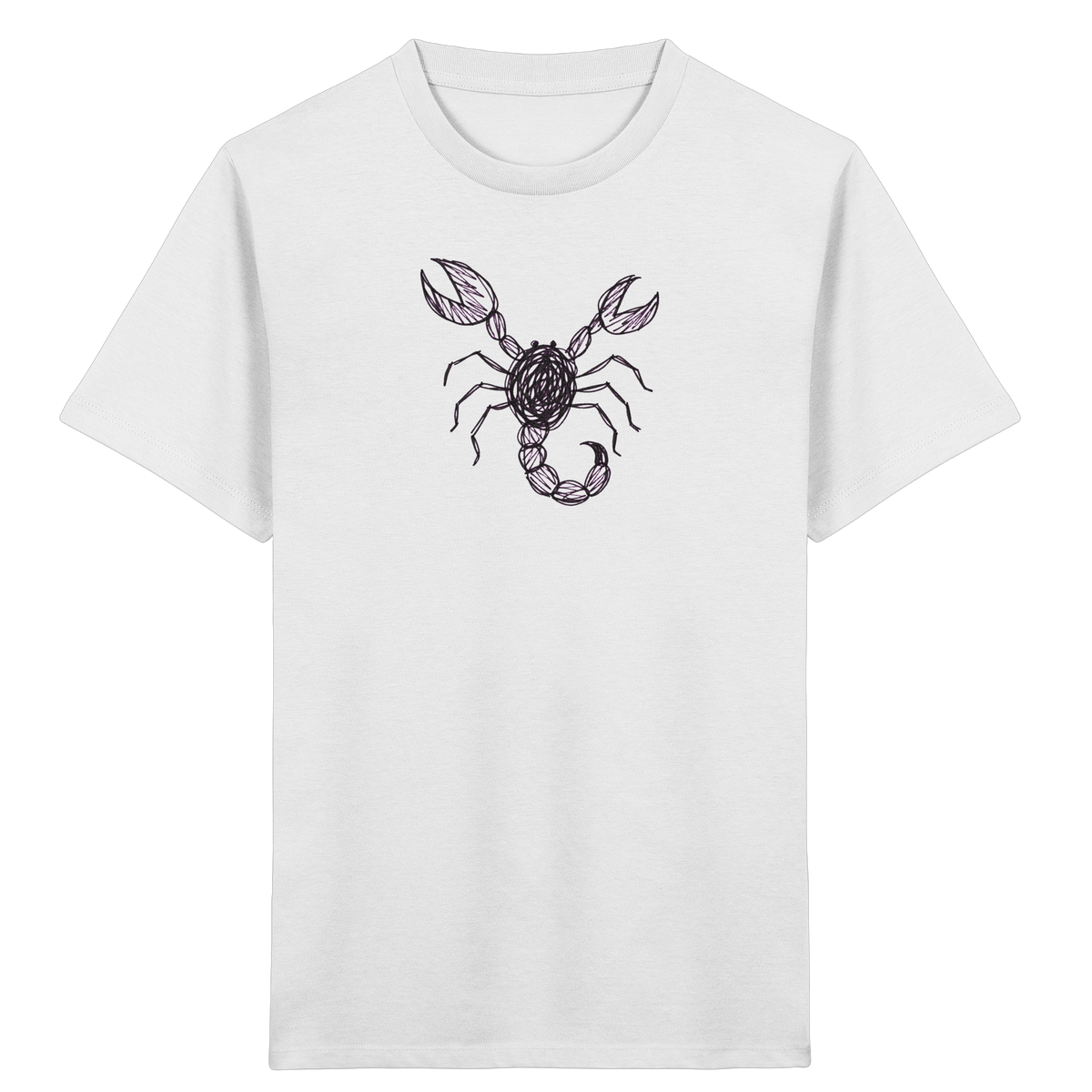 Skorpion von oben gezeichnet - Kinder Bio T-Shirt