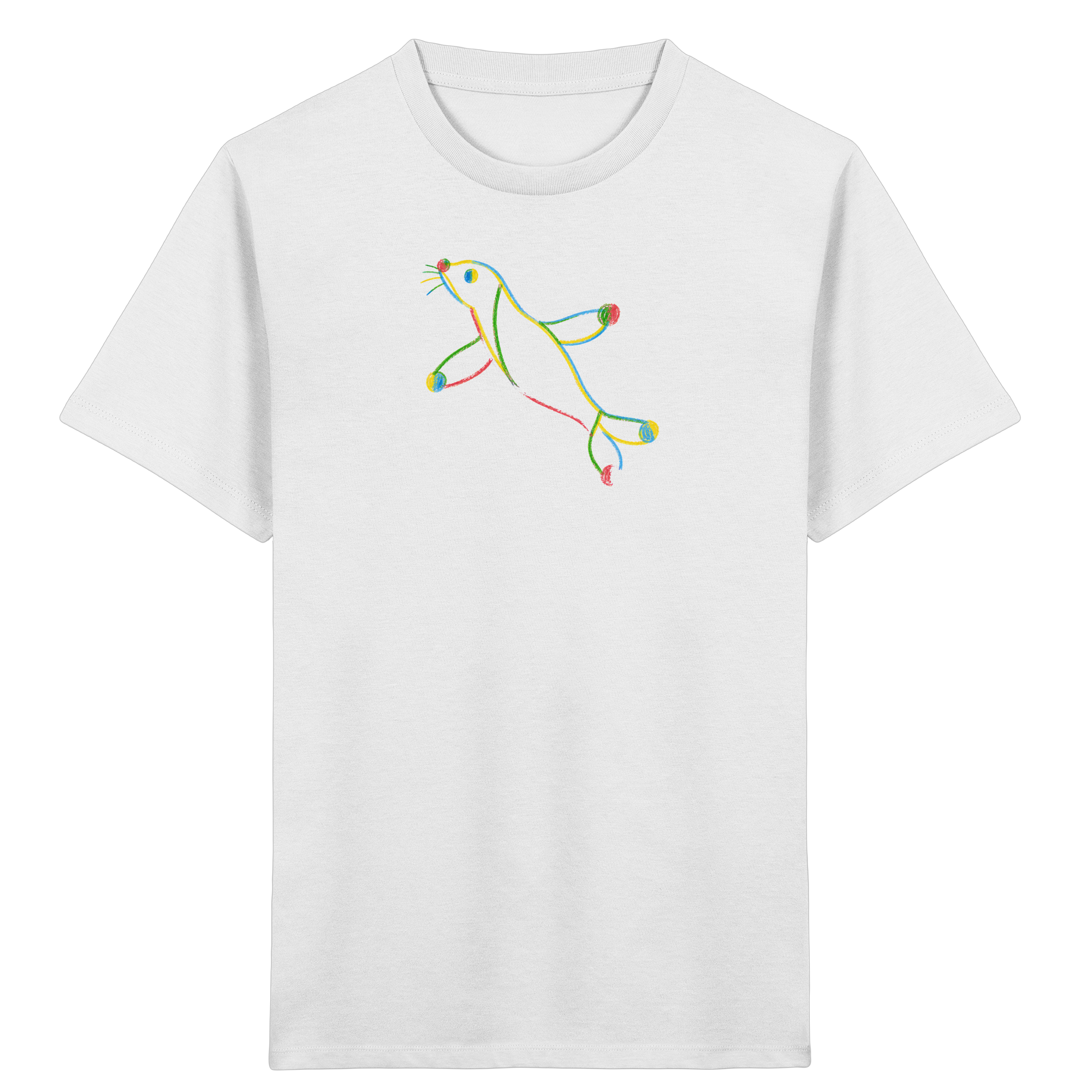 Bunte Farbpunkt-Robbe Kinder T-Shirt