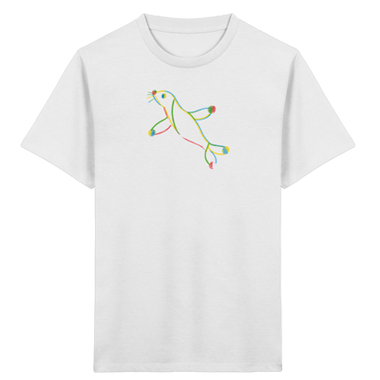 Bunte Farbpunkt Robbe Kinder - Kinder Bio T-Shirt
