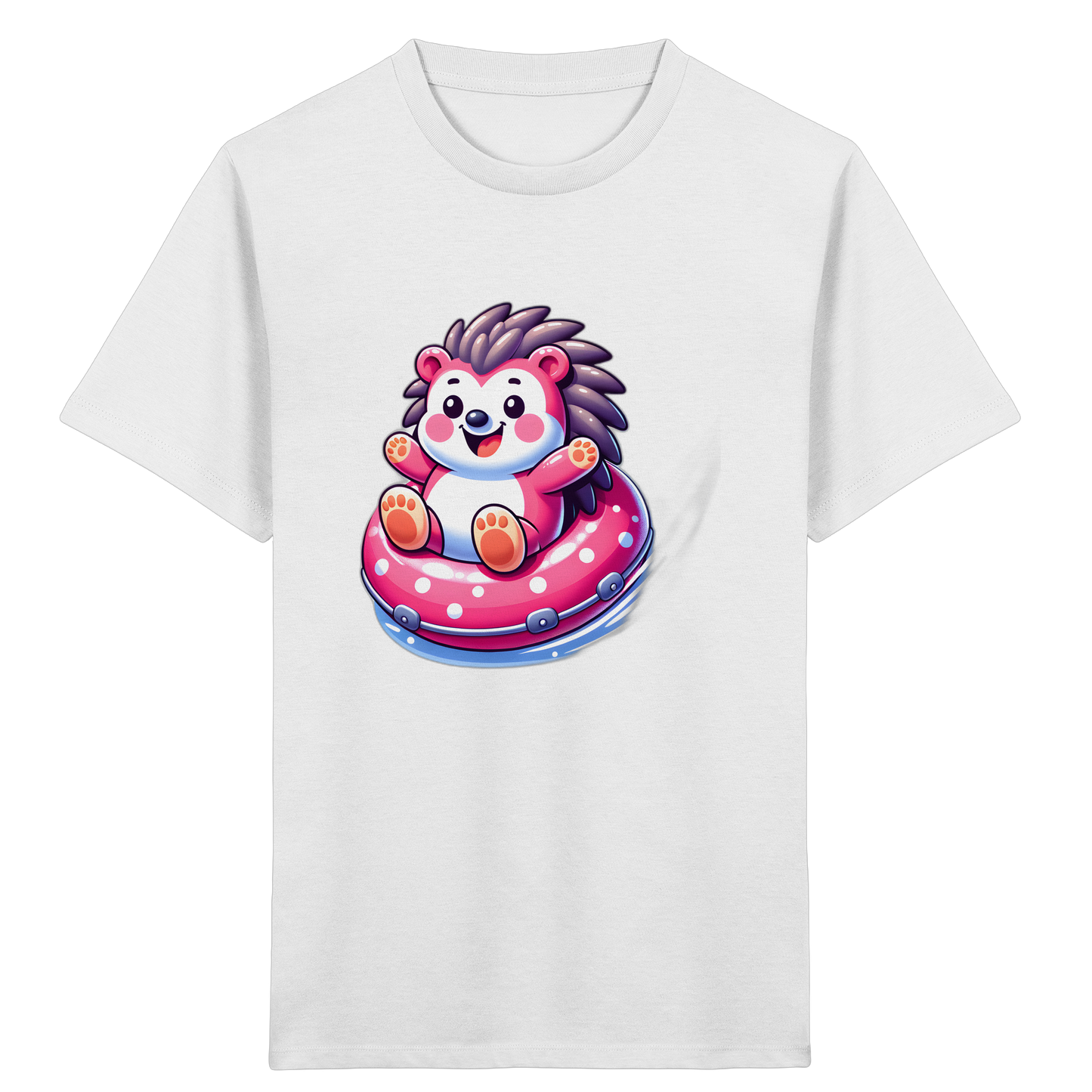 Igel im Schwimmring: Sommer-T-Shirt - Kinder Bio T-Shirt