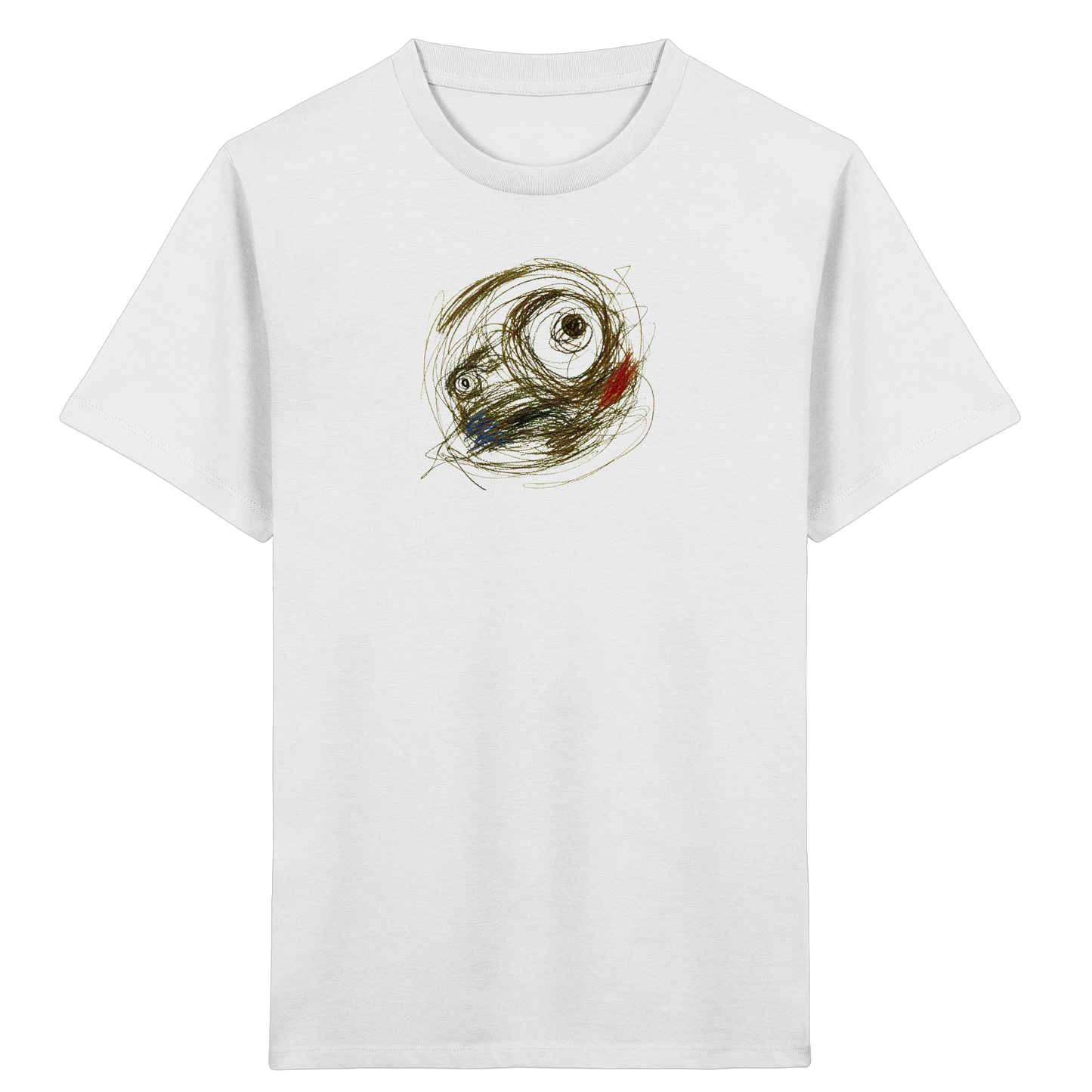 Cooles Monster T-Shirt im Scribble-Look - Kinder Bio T-Shirt