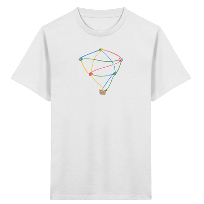 Farbpunkt Heißluftballon Kinder Shirt - Kinder Bio T-Shirt