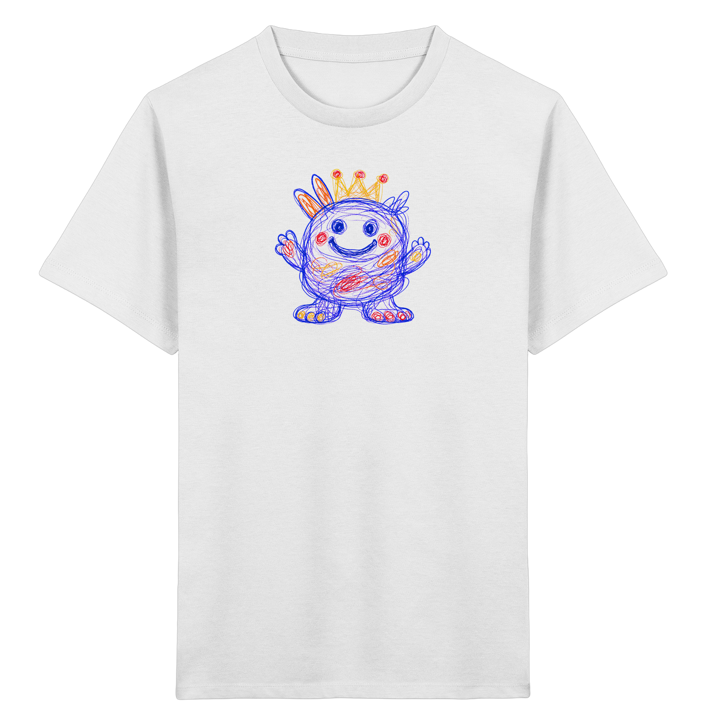 Kringelkrone Kritzelmonster Kinder Shirt - Kinder Bio T-Shirt