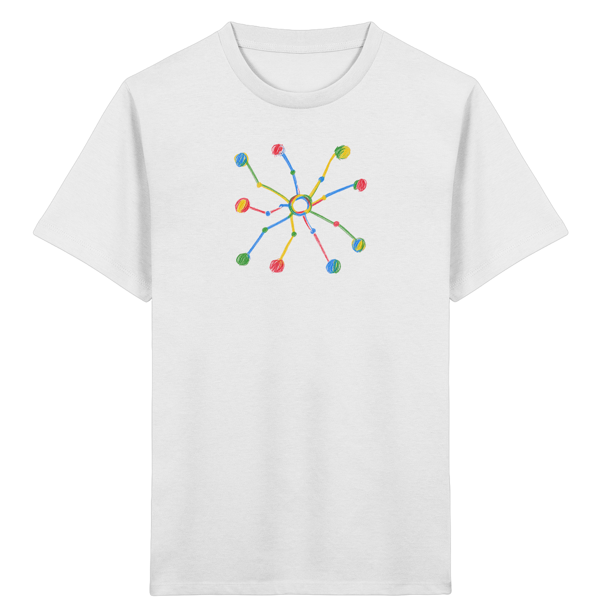 Bunte Farbpunkt Spinne - Kinder Bio T-Shirt
