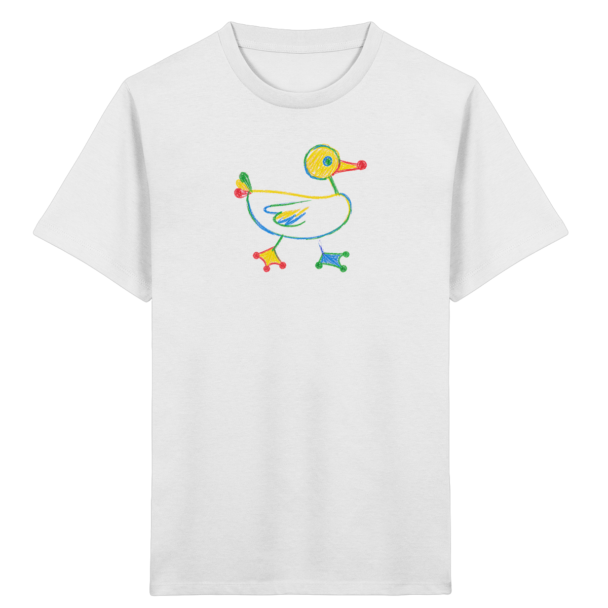 Farbpunkt Ente Kinder Motiv - Kinder Bio T-Shirt
