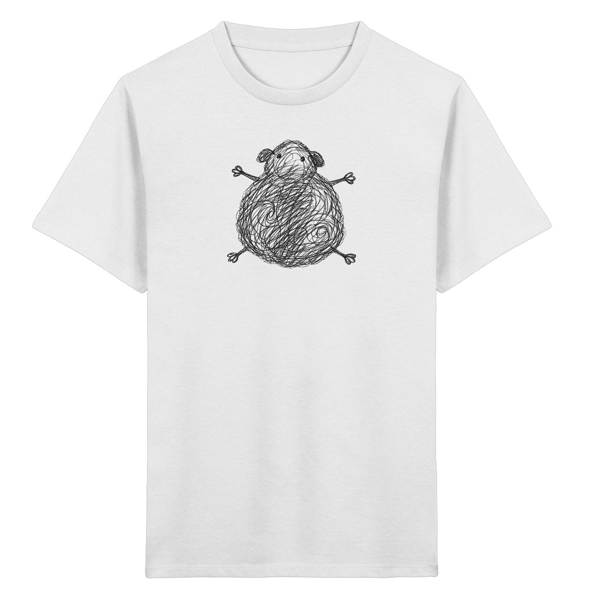 Meerschweinchen von oben - Kinder Bio T-Shirt