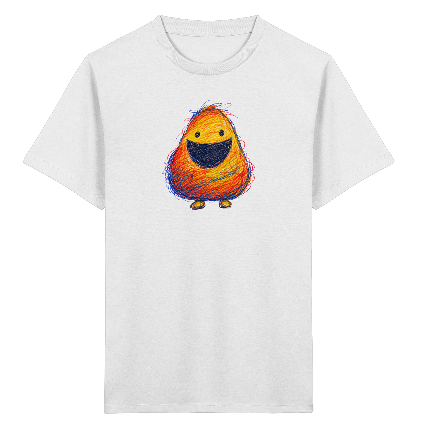 Zahnloses Grinsen Monster Shirt - Kinder Bio T-Shirt