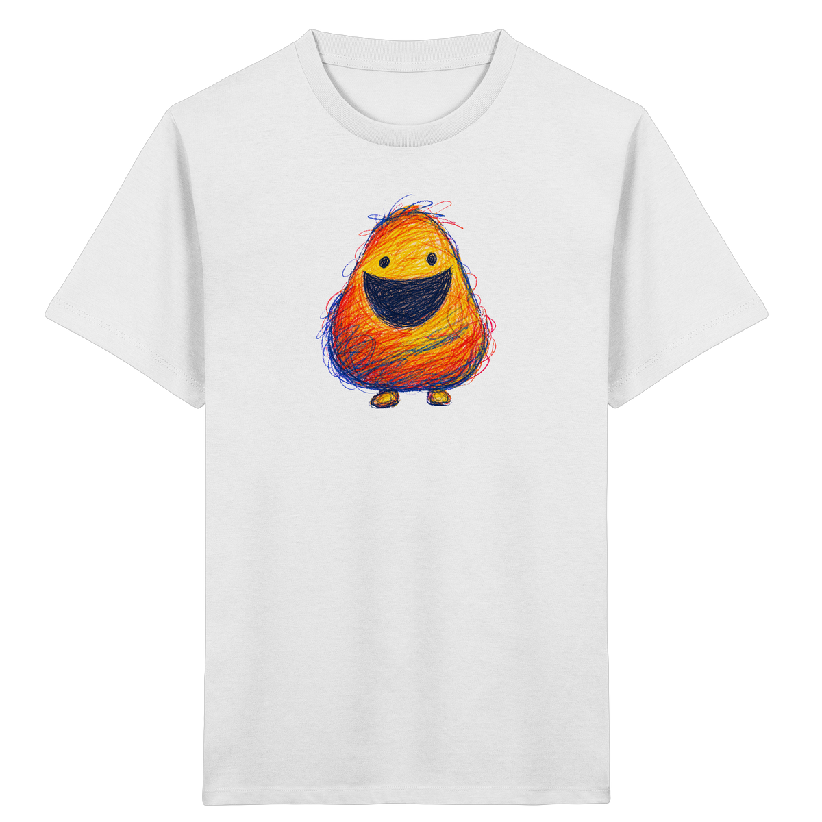 Zahnloses Grinsen Monster Shirt - Kinder Bio T-Shirt