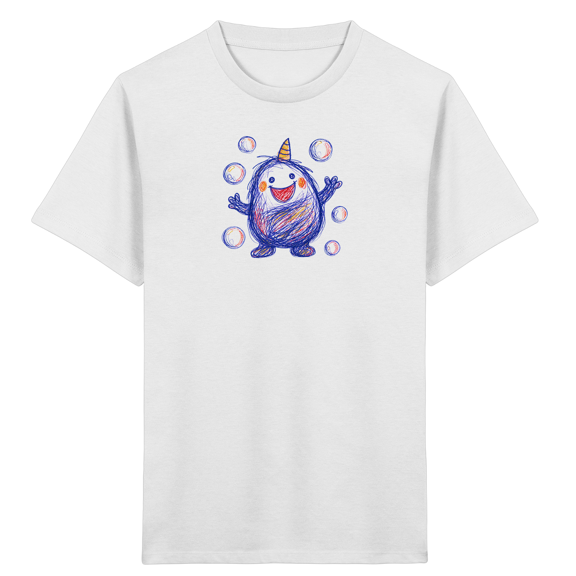 Seifenblasenmumpf mit Horn - Kinder Bio T-Shirt