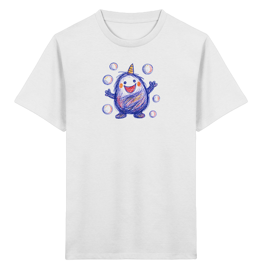 Seifenblasenmumpf mit Horn - Kinder Bio T-Shirt