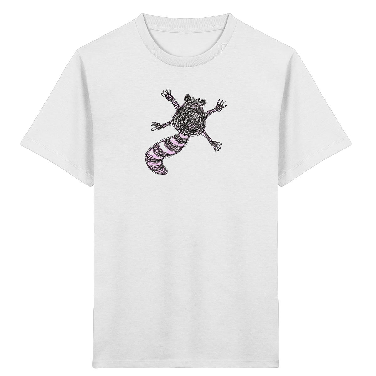 Waschbär von oben - Kinder Bio T-Shirt