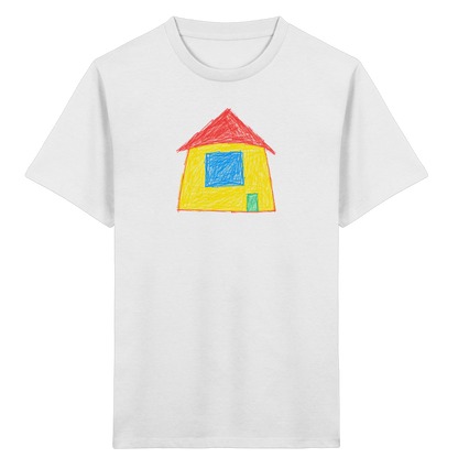 Sonnengelbes Giebelhaus Kinder T-Shirt - Kinder Bio T-Shirt