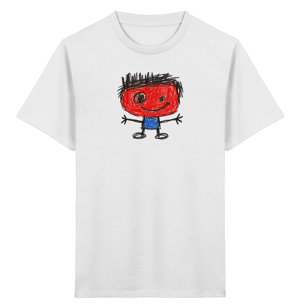 Kritzelkopf mit Bürstenhaar - Kinder Bio T-Shirt