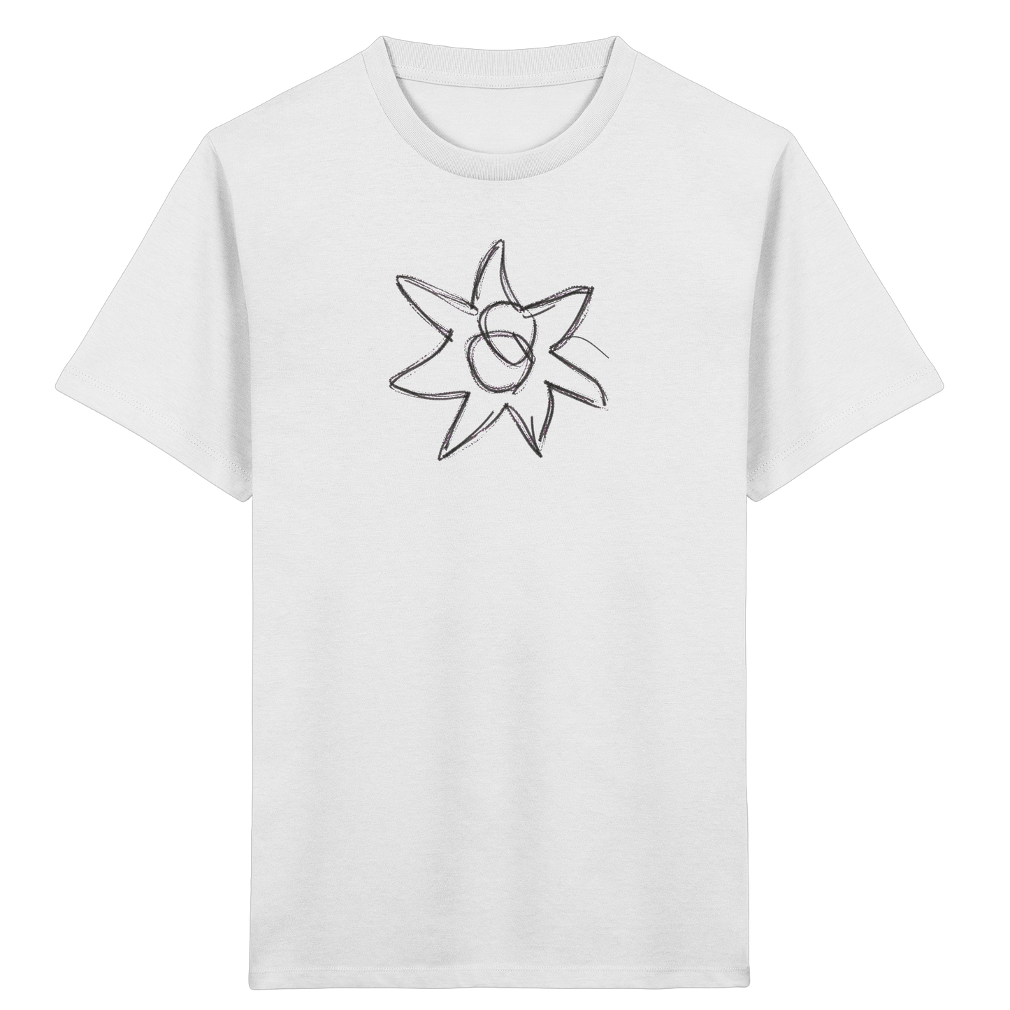 Kohlegrauer Wackelstern für Kinder - Kinder Bio T-Shirt