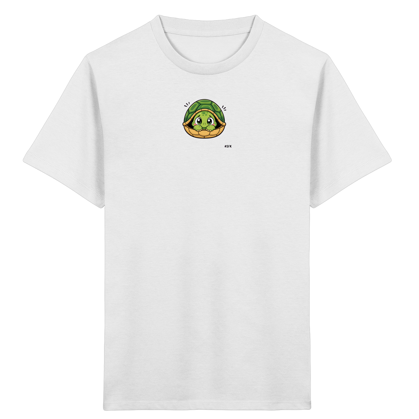 Schüchterne Schildkröte: Kuscheliges T-Shirt für Kinder - Kinder Bio T-Shirt